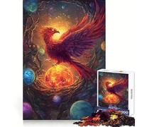 Puzzle da 1000 pezzi "La Fenice che risorge dal Nido Cosmico" per adulti Un gioco divertente e stimolante da giocare insieme Taglio preciso Espositore per opere d'arte (50x75cm)