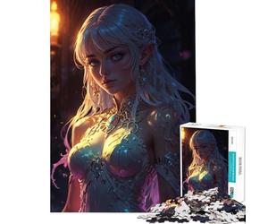 Puzzle da 1000 pezzi "La figlia degli inferi" gioco rilassante giocattolo avvincente per coltivare la pazienza ottimo regalo e giocattolo adatto alle coppie (dimensioni 75x50cm)