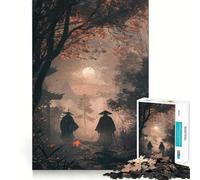 Puzzle da 1000 pezzi "La Fratellanza dei Samurai nella Foresta" per ragazzi, gioco di logica, divertente e silenzioso, con incastri precisi e taglio netto, regalo perfetto (38x52cm)