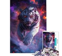 Puzzle da 1000 pezzi La furia della tigre galattica - Gioco rilassante da assemblare compleanno e Natale (Dimensioni 50x75cm)