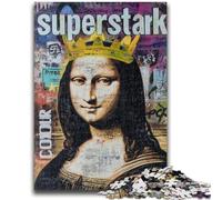 Puzzle da 1000 pezzi "La Gioconda è divertente", 1000 pezzi per adolescenti, giochi educativi, decorazioni per la casa, regalo di compleanno, regali, arte murale (50x75cm)