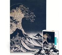 Puzzle da 1000 pezzi La Grande Onda di Kanagawa, gioco interattivo, regalo di compleanno, compleanno e Natale 38x52cm