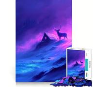 Puzzle da 1000 pezzi "La guardiana di Aurora",con incastri precisi,gioco divertente e rilassante,ideale per decorazioni natalizie 38x26cm