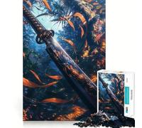 Puzzle da 1000 pezzi La Lama del Drago Azzurro Gioco di precisione e divertimento,stimola la mente,ideale per momenti di relax e come decorazione natalizia 50x75cm