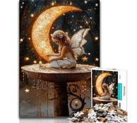 Puzzle da 1000 pezzi La luna e l'elfo Puzzle da 1000 pezzi per adulti e adolescenti allena il cervello e le mani regali per amici e familiari (50x75cm)