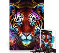 Puzzle da 1000 pezzi "La maestosità delle tigri" per ragazzi, stimola la mente e favorisce il tempo libero Dimensioni precise, ideale come regalo 38x52cm