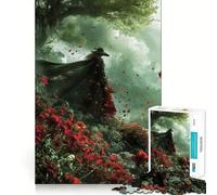 Puzzle da 1000 pezzi "La maga cremisi" per adolescenti, gioco stimolante per la mente, semplice e divertente, con taglio preciso, ideale per i desideri di Babbo Natale 50x75cm