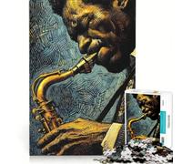 Puzzle da 1000 pezzi La magia del jazz decorazione da parete regalo di compleanno compleanno e Natale 38x52cm