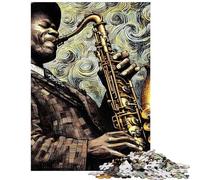 Puzzle da 1000 pezzi "La magia del jazz" per adolescenti ideale per le vacanze a casa per passare il tempo una sfida stimolante da completare e un regalo antistress (38x26cm/1000 pezzi)