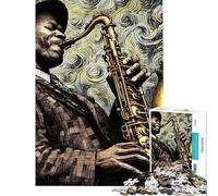 Puzzle da 1000 pezzi "La magia del jazz" sfida per l'intelligenza giocattolo avvincente giochi per famiglie analisi e logica ottimo regalo (dimensioni 75x50cm)