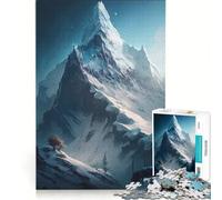 Puzzle da 1000 pezzi "La Montagna Magica" giocattolo educativo gioco di velocità manuale con pezzi di forma casuale completamente ad incastro 38x52cm