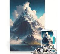 Puzzle da 1000 pezzi "La Montagna Magica" giocattolo educativo gioco di velocità manuale con pezzi di forma casuale completamente ad incastro 50x75cm