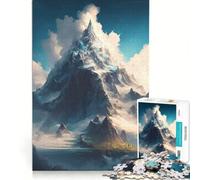 Puzzle da 1000 pezzi "La montagna magica" gioco rompicapo rilassante e stimolante per l'intelletto ideale come regalo per tutta la famiglia 38x26cm