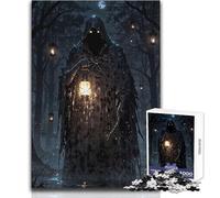 Puzzle da 1000 pezzi "La morte nella foresta oscura" per adolescenti, gioco di pensiero logico interattivo, ideale come regalo per occasioni memorabili, dimensioni 38x26cm