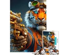 Puzzle da 1000 pezzi La mossa della tigre Puzzle per adulti Antistress gioco di analisi e logica Ideale come regalo per tutta la famiglia (Dimensioni 38x52cm)