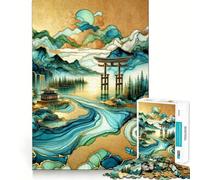 Puzzle da 1000 pezzi "La Porta del Paradiso" per adolescenti, giocattolo intelligente per momenti di condivisione, taglio liscio, lista dei desideri di Babbo Natale 38x26cm