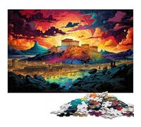 Puzzle da 1000 pezzi La psichedelia colorata del Museo dell'Acropoli per adulti puzzle di carta decorazione per la famiglia 1000 pezzi (38x26 cm)