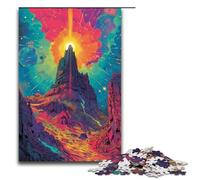 Puzzle da 1000 pezzi La psichedelia colorata di Meteora per adulti ideale come regalo. Adatto a ragazzi dai 14 anni in su 75x50 cm.