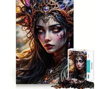 Puzzle da 1000 pezzi "La Regina degli Elfi" per adolescenti, gioco di logica e abilità, antistress, tagli precisi, regalo perfetto 38x26cm