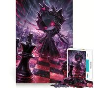 Puzzle da 1000 pezzi "La Regina degli Scacchi" per adolescenti, gioco di logica stimolante per il relax, bordi chiari, sorpresa di compleanno 38x52cm