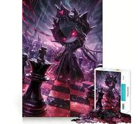 Puzzle da 1000 pezzi "La Regina degli Scacchi" per Adolescenti, Gioco di Puzzle per Pensare Intelligente, Semplice e Divertente, Taglio Preciso, Scegli il Desiderio di Babbo Natale 50x75cm