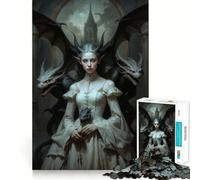 Puzzle da 1000 pezzi "La Regina del Castello del Drago" per ragazzi stimola la memoria, rilassante e divertente, con bordi precisi Un regalo perfetto 50x75cm