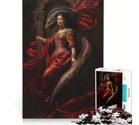 Puzzle da 1000 pezzi "La Regina della Mezzanotte la Dea Lilith" gioco rilassante attività intellettuale decompressiva collezione d'artista belle arti 38x26cm