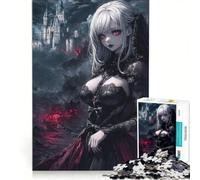 Puzzle da 1000 pezzi "La Regina della Notte della Morte", giocattolo fai-da-te, sfida difficile, con pezzi di forma casuale completamente ad incastro 50x75cm