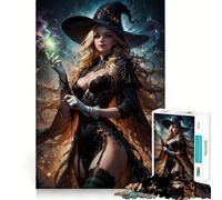 Puzzle da 1000 pezzi "La Regina delle Streghe" dell'anime, ideale per adolescenti Stimola la memoria, rilassante e divertente, con bordi precisi Un regalo perfetto 50x75cm