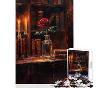 Puzzle da 1000 pezzi - La rosa eterna Decorazione per la casa Giocattoli Regali di compleanno Gioco educativo Allena il tuo cervello e le tue mani Dimensioni 50x75cm