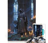 Puzzle da 1000 pezzi "La sentinella di mezzanotte nel santuario" gioco per famiglie assemblaggio di modelli con pezzi di forma casuale completamente ad incastro 38x26cm