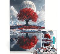 Puzzle da 1000 pezzi "La Sentinella Insanguinata" gioco rompicapo decorazione per la casa con pezzi di forma casuale completamente ad incastro 38x52cm