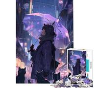 Puzzle da 1000 pezzi "La signora dei gatti nel mondo dei gatti" gioco interattivo educativo regalo perfetto per il Secret Santa (dimensioni 50x75cm)