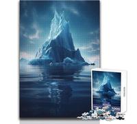 Puzzle da 1000 pezzi La solitudine dell'iceberg Un passatempo tranquillo e appagante Giocattolo con taglio di precisione e incastro perfetto Dimensioni 38x52cm