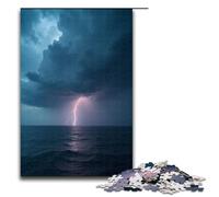 Puzzle da 1000 pezzi "La tempesta sta arrivando" puzzle per adulti e bambini puzzle in legno giocattolo educativo antistress puzzle da 1000 pezzi (75x50 cm).