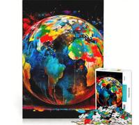 Puzzle da 1000 pezzi "La Terra è fragile" Tellus, decorazione da parete, divertente antistress, gioco stimolante, regalo 50x75cm