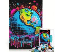 Puzzle da 1000 pezzi "La Terra fragile Tellus", gioco impossibile, attività divertenti da fare in casa, collezione d'artista, belle arti 38x52cm