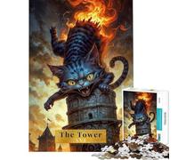 Puzzle da 1000 pezzi "La Torre dei Tarocchi" Gioco rilassante per adulti analisi e logica ideale come regalo per tutta la famiglia (dimensioni 38x52cm)