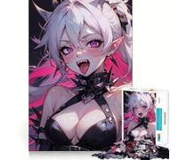 Puzzle da 1000 pezzi "La vampira pazza Selene" per ragazzi, gioco di logica stimolante per il relax, bordi chiari, sorpresa di compleanno 38x52cm