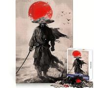 Puzzle da 1000 pezzi "La vendetta dello Shogun" per ragazzi, gioco di logica, divertimento in famiglia, bordi trasparenti, una piacevole sorpresa (38x52cm)