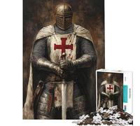 Puzzle da 1000 pezzi "La vigilanza del cavaliere medievale" gioco interattivo educativo regalo perfetto per gli amanti del gioco del divertimento e dell'umorismo (dimensioni 38x52cm)