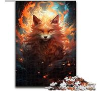Puzzle da 1000 pezzi La volpe misteriosa, puzzle impossibile per adulti, adolescenti, coppie e amici per compleanni, Natale, dimensioni 38x26cm