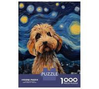 Puzzle Da 1000 Pezzi - Labradoodle Van Gogh Paint Puzzle Gioco Rompicapo Decorazione Da Parete Offerta Come Regalo Per Tutta La Famiglia 52x38cm/1000pcs