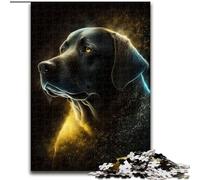 Puzzle da 1000 pezzi, Labrador dorato, in legno, con gioco interattivo per famiglie, bambini dai 14 anni in su, 1000 pezzi(50x75cm)