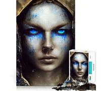 Puzzle da 1000 pezzi "Lacrime di Disperazione Blu" Divertimento assicurato,stimolante per la mente,momento di relax,regalo di Natale 38x26cm