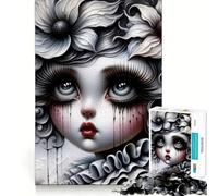 Puzzle da 1000 pezzi "Lacrime di porcellana" per adolescenti, rompicapo per la casa, attività creativa, taglio premium, articolo regalo di Babbo Natale 38x52cm