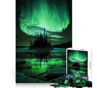Puzzle da 1000 pezzi "Lago nella foresta mistica" per adulti e ragazzi, gioco di logica, relax, taglio perfetto, oggetto dei desideri di Babbo Natale (38x52cm)