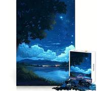 Puzzle da 1000 pezzi "Lago stellato" per adulti, ideale per migliorare la memoria, il tempo libero e ottenere un puzzle con bordi precisi, perfetto come regalo per le festività 38x26cm