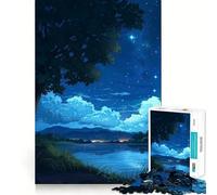Puzzle da 1000 pezzi "Lago stellato" per adulti, ideale per migliorare la memoria, il tempo libero e ottenere un puzzle con bordi precisi, perfetto come regalo per le festività 38x26cm