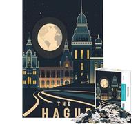 Puzzle da 1000 pezzi L'Aia Paesi Bassi giochi educativi gioco stimolante giocattoli regali per donne uomini attività per la famiglia (dimensioni 75x50cm)